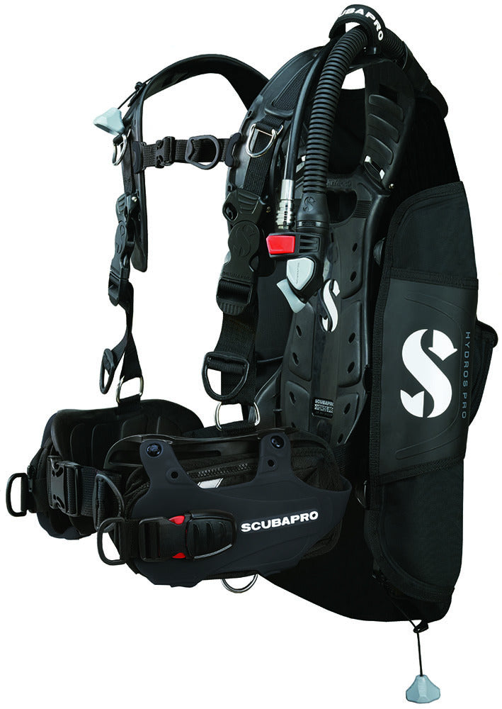 Gilet stabilisateur Scubapro Hydros Pro homme noir, vue trois quarts