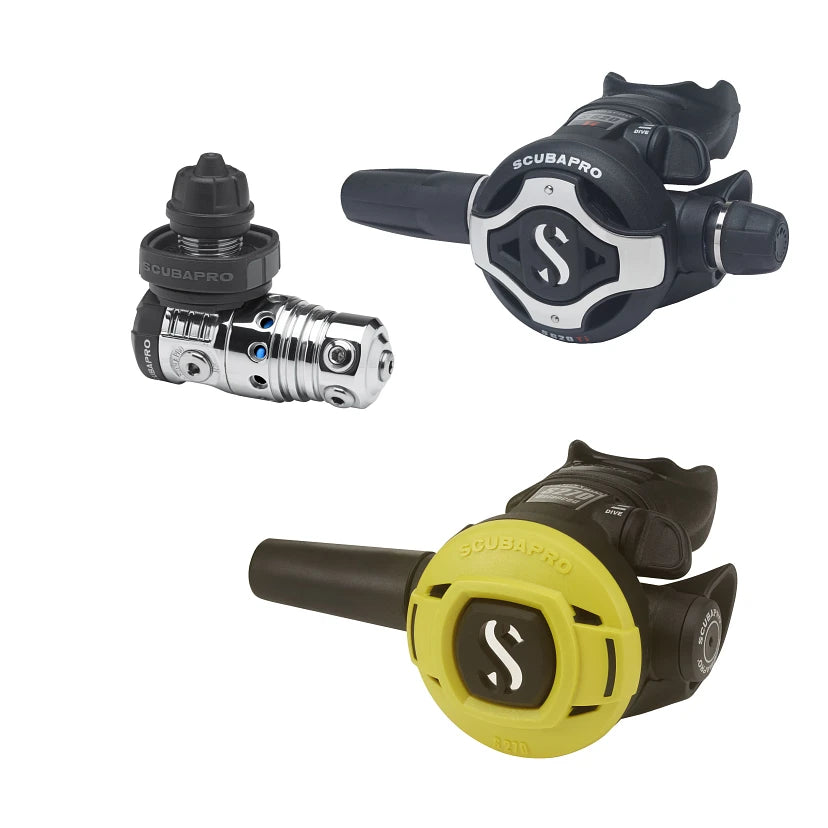 Pack Scubapro MK25 EVO DIN, deuxième étage S620Ti et octopus S270