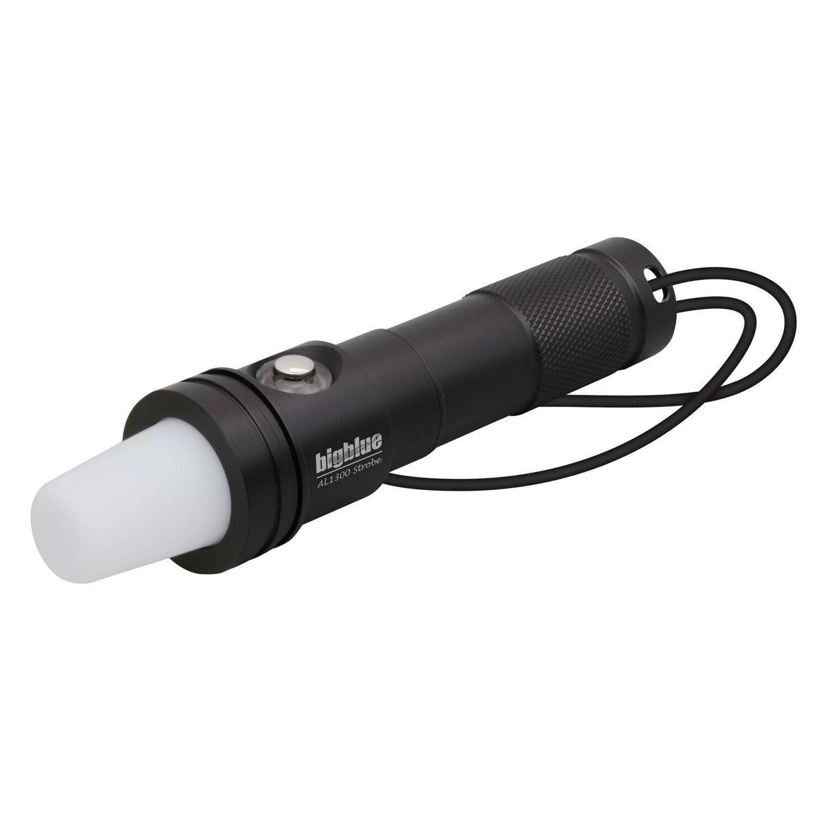 Balise stroboscopique BigBlue AL1300 avec son diffuseur blanc et sa dragonne