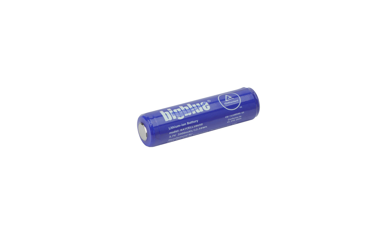 Batterie rechargeable BigBlue Batcell 18650 pour lampes AL1300, CF1300 et HL1000