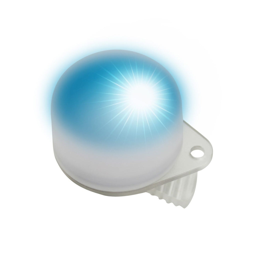 Balise lumineuse BigBlue Easy Clip allumée en bleu