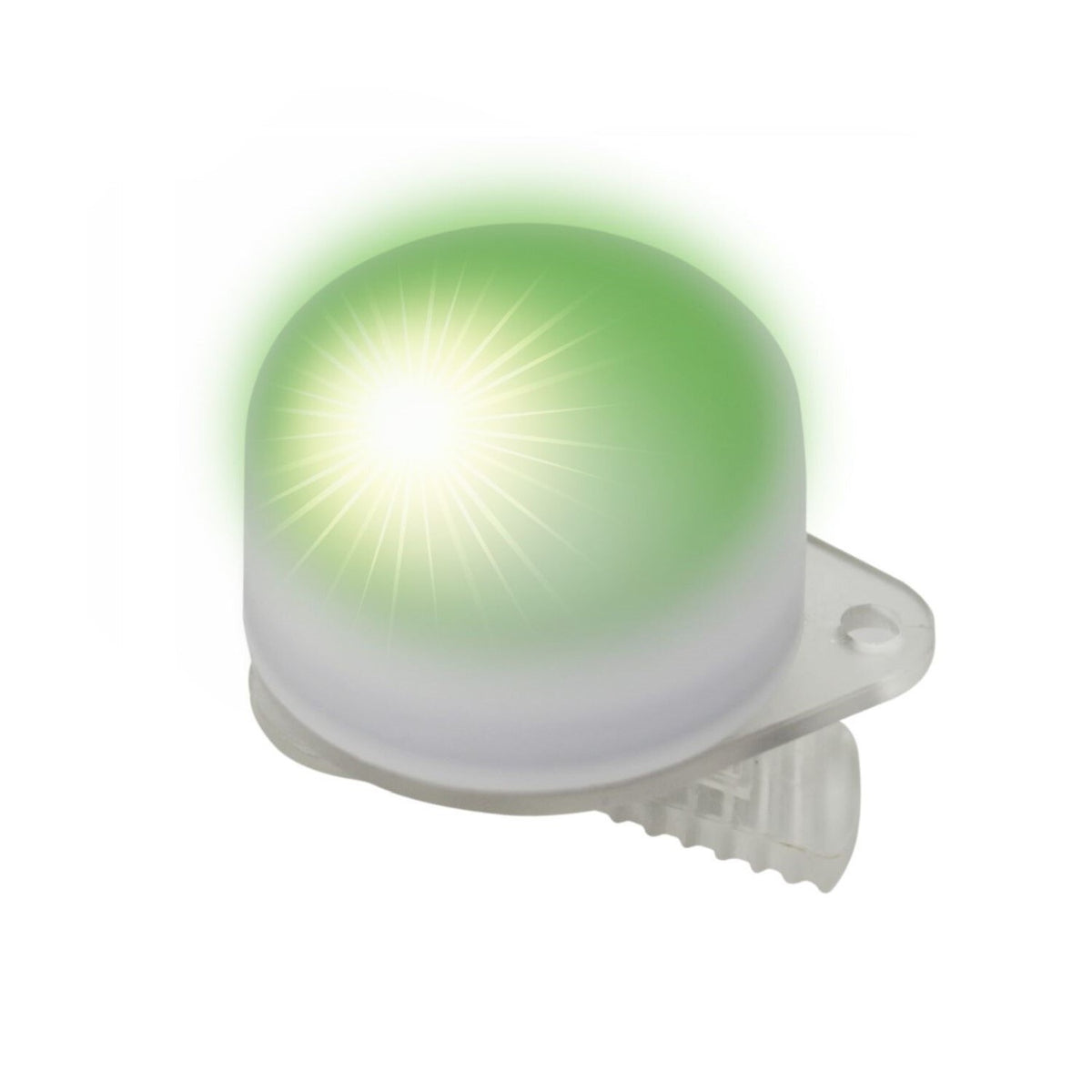 Balise lumineuse BigBlue Easy Clip allumée en vert