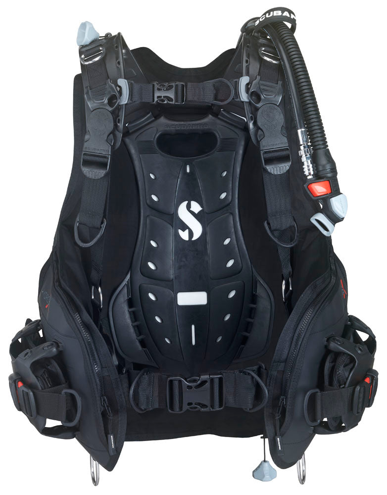 Dos du gilet Scubapro Hydros X avec son dosseret Monprene