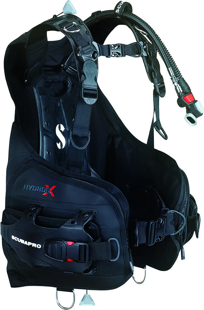 Gilet stabilisateur Scubapro Hydros X noir, vue trois quarts