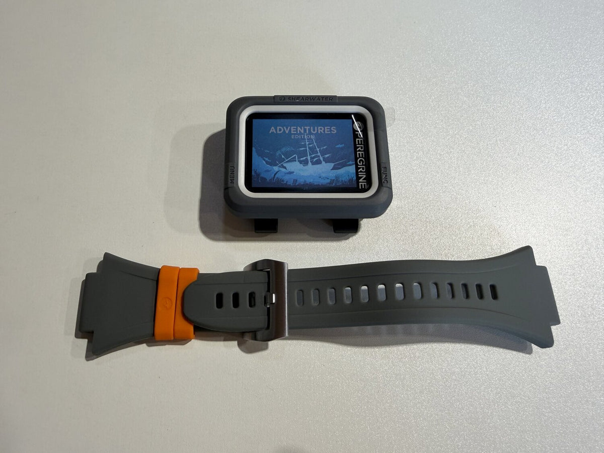 Ordinateur Shearwater Peregrine gris avec son bracelet