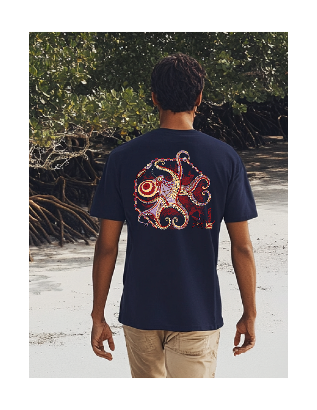 T-SHIRT origine pieuvre marine Kanuméra