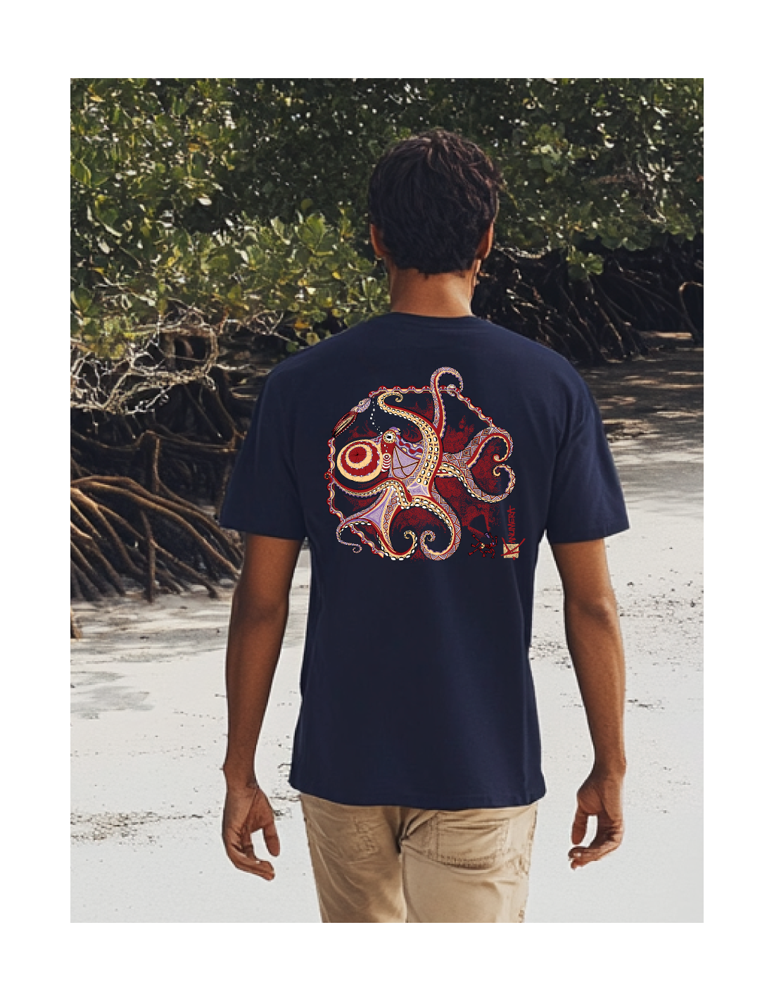T-SHIRT origine pieuvre marine Kanuméra