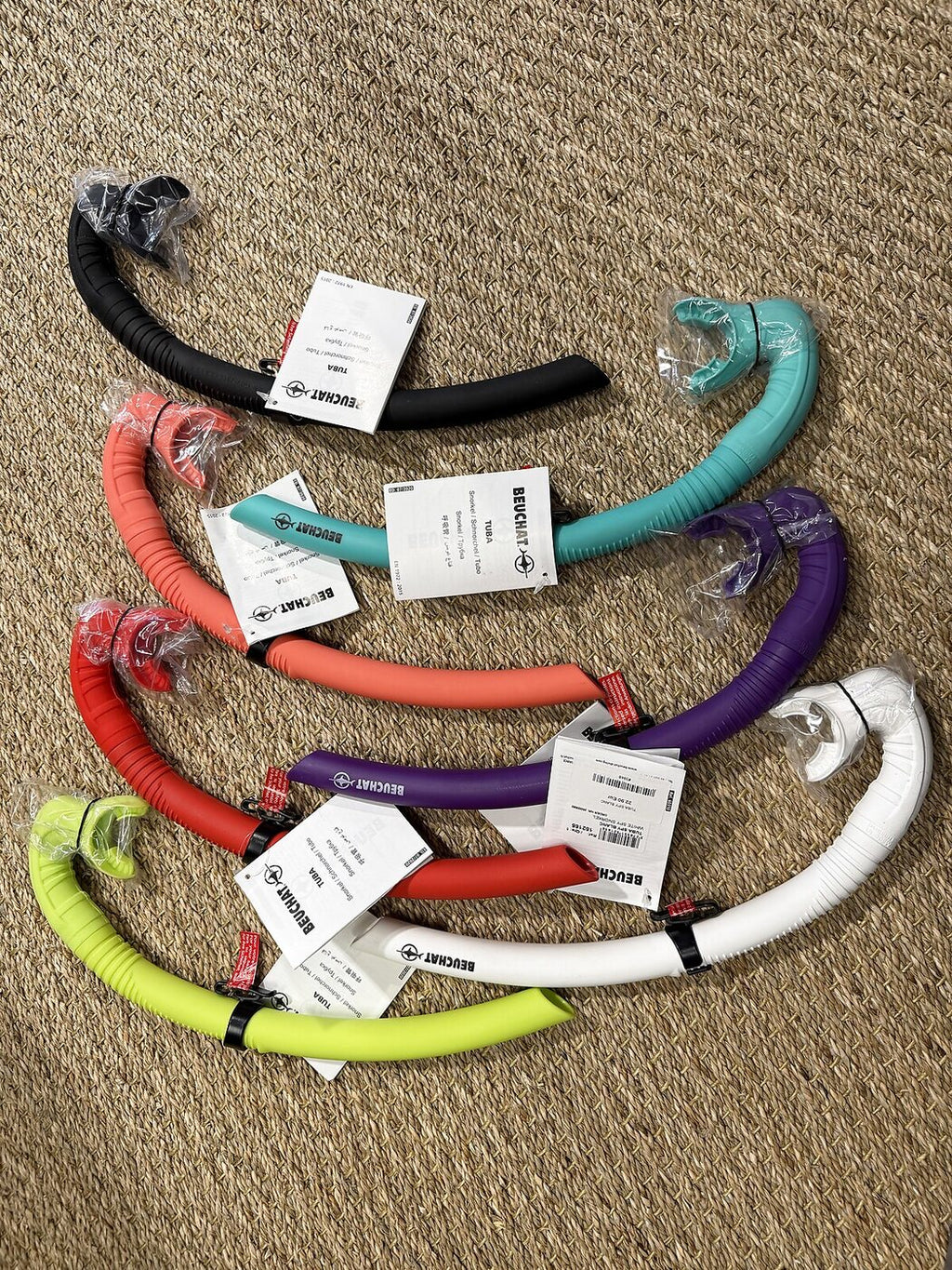 Les coloris du tuba de chasse Beuchat Spy